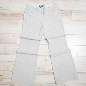 Star City Charlotte beige pinstripe trousers size 5 y2k office siren